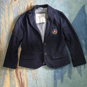 Abercrombie & Fitch Navy Blazer with Emblem